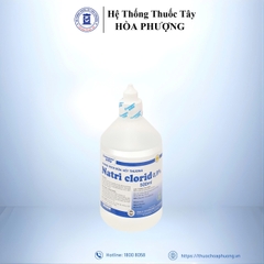 Dung dịch Natri Clorid HDPharma 0.9% rửa vết thương chai 500ml