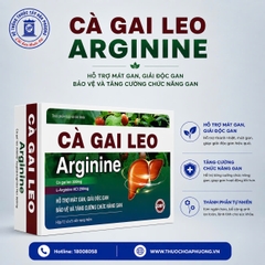 Cà Gai Leo Arginine Hộp 12 vỉ x 5 viên nang mềm