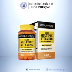MASON NATURAL DAILY MULTIPLE VITAMINS WHITH MINERALS - HỖ TRỢ SỨC KHỎE TỔNG QUÁT