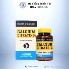 MASON NATURAL CALCIUM 600MG + D3 (COFFEE MOCHA FLAVORE) – HỖ TRỢ SỨC KHỎE XƯƠNG KHỚP