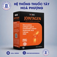 Jointagen Extra - Hỗ trợ giảm đau, viêm, nuôi dưỡng và phục hồi hệ cơ xương, sụn khớp hộp 60 viên
