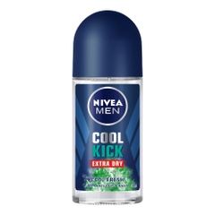 Lăn Ngăn Mùi Nam Nivea Men Cool Kick Cool Fresh Mát Lạnh Khô Thoáng 50ml
