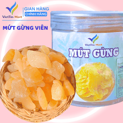 Mứt Gừng Viên Dẻo Ít Ngọt 250g VietTin Mart