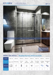 SET 31-PHÒNG TẮM 180 (Hệ Giằng Ống Inox 10*30-Con sỏ Dọc )