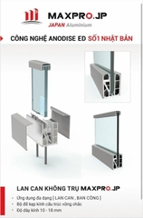 Ốp chân Lan Can Maxpro Màu Đen Mịn