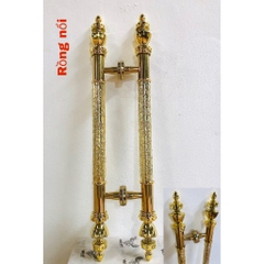 Tay Nắm Rồng Vàng Nổi Cửa Kính Cường Lực