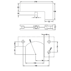KẸP KÍNH CHỮ L HAFELE 981.00.663