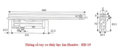 Tay Co Thủy Lực Hander âm cửa HD19