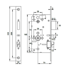 Khóa Điện Tử Hafele PP9000 màu đen mờ 912.05.691