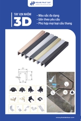 Tay Vịn Lan Can Cầu Thang Nhôm 3D Hộp 30x30