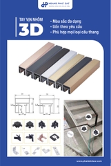 Tay Vịn Lan Can Cầu Thang Nhôm 3D Hộp 40x40