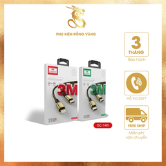 Cáp Sạc Kết Nối Từ Cổng Type-C 20W Ra Chân Lightning Earldom 3M EC – 141