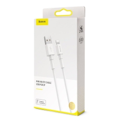 CÁP IPHONE SẠC NHANH DÂY TRẮNG 1M CALSW-02