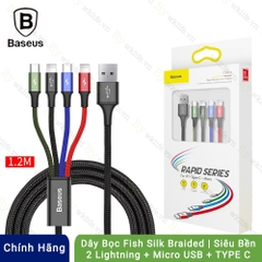 Cáp sạc đa năng Baseus Rapid Series 4 trong 1