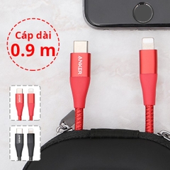 CÁP ANKER Cáp Type C to Lightning Anker PowerLine+ II, dài 0.9m - A8652