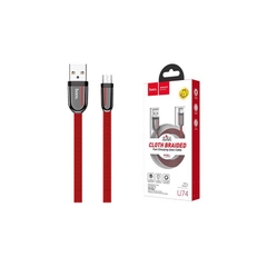 Cáp Sạc Nhanh 2.4A Hoco U74 Lightning - Micro-TypeC - Dài 1.2m - Hàng chính hãng