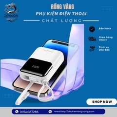 PISEN QUICK POWERLink Sunny 22.5W - 10.000MAH 2 Dây typec - ip D096