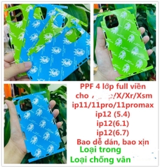 Dán PPF Full viền lỗ loa 4 lớp dành cho IPhone chất liệu nhám và bóng cực dễ dán