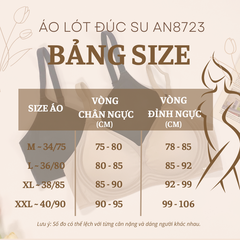 Áo ngực đúc su mềm mại điều hòa an toàn cho da