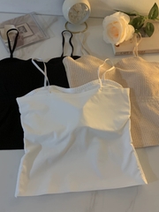 ÁO 2 DÂY CÓ CÚP VẢI SU NHĂN - GG 139k