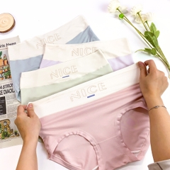 QUẦN LÓT COTTON MODAL CẠP CAO CẠP CHỮ NICE