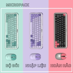 Trải Nghiệm Đỉnh Cao Với Bộ Đôi Bàn Phím Cơ Không Dây Và Chuột Không Dây MicroPack: K-168WM & ML-202W