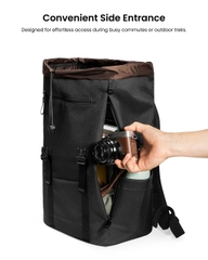 BALO TOMTOC (USA) VINTPACK LAPTOP BACKPACK FOR 13-16 INCH MACBOOK LAPTOP, LARGE CAPACITY 22L TA1
