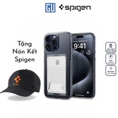 Ốp Lưng Spigen Crystal Slot Dual Dành Cho iPhone 15 Pro Max Có Khe Đựng Thẻ Tiện Dụng ACS06587