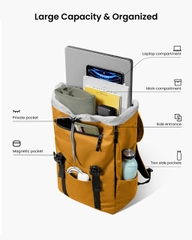 BALO TOMTOC (USA) VINTPACK LAPTOP BACKPACK FOR 13-16 INCH MACBOOK LAPTOP, LARGE CAPACITY 22L TA1