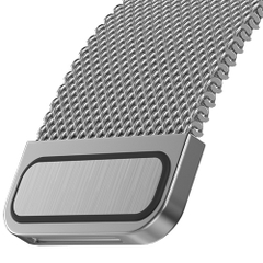 Dây Đeo Thời Trang SwitchEasy Mesh Stainless Steel Màu Silver dành cho Apple Watch Series (1~8/ SE/Ultra)