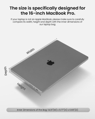 TÚI CHỐNG SỐC TOMTOC (USA) VOYAGE-A10 PREMIUM LAPTOP / MACBOOK 16″ BLACK – A10F2D1
