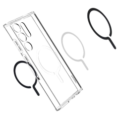 Ốp Lưng Có Vòng Magfit Sạc Không Dây Cho Galaxy S23 Ultra - Spigen Ultra Hybird Onetap Metal Ring