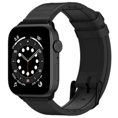 Dây Đeo Da Cao Cấp SwitchEasy Hybrid Silicone-Leather dành cho Apple Watch Series (1~8/ SE/Ultra)