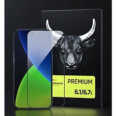 Bộ kính cường lực + Tool hỗ trợ dán cường lực MIipow Ultra HD KingBull Premium Silk dành cho iPhone 14/13 Series tặng dán lưng Hàng Chính Hãng