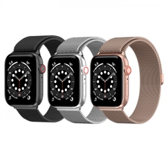 Dây Đeo Thời Trang SwitchEasy Mesh Stainless Steel Màu Silver dành cho Apple Watch Series (1~8/ SE/Ultra)
