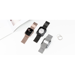 Dây Đeo Phong Cách Cổ Điển SwitchEasy Mesh Stainless Steel Màu Black dành cho Apple Watch Series (1~8/ SE/Ultra)