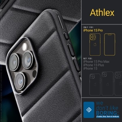 Ốp Lưng Spigen Caseology Athlex Active Black Dành Cho iPhone 15 Pro/ 15 Pro Max Phong Cách Thể Thao