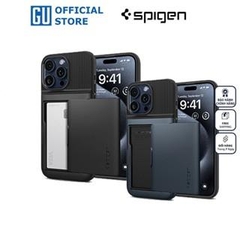 Ốp Lưng Spigen Slim Armor CS Dành Cho iPhone 15 Pro Max Có Ngăn Chứa Thẻ Bí Mật