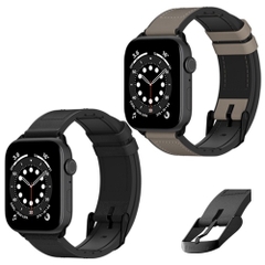 Dây Đeo Da Cao Cấp SwitchEasy Hybrid Silicone-Leather dành cho Apple Watch Series (1~8/ SE/Ultra)