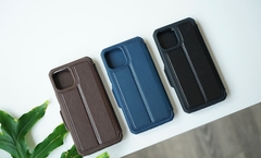 Ốp Công Nghệ Itskins Hybird Folio Leather dành cho iPhone 12 Pro Max chống sốc 3 lớp Honeycomd mang lại độ chống sốc cấp độ quận sự 3M