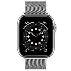 Dây Đeo Thời Trang SwitchEasy Mesh Stainless Steel Màu Silver dành cho Apple Watch Series (1~8/ SE/Ultra)