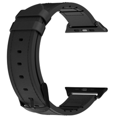 Dây Đeo Da Cao Cấp SwitchEasy Hybrid Silicone-Leather dành cho Apple Watch Series (1~8/ SE/Ultra)