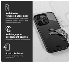 Ốp LAUT Crystal X Dành Cho iPhone 15 Pro Mặt Với Lưng Chất Liệu Kính Cường Lực