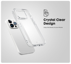 Ốp LAUT Crystal X Dành Cho iPhone 15 Pro Mặt Với Lưng Chất Liệu Kính Cường Lực