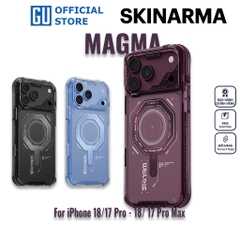 Ốp Lưng SKINARMA MAGMA Cho iPhone 18 Pro/ 18 Pro Max/ 17 Pro/ 17 Pro Max Sạc Không Dây Mag-Charge Tặng Kèm Móc Đeo Dây