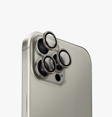 Kính Bảo Vệ Camera UNIQ OPTIX ALUGUARD Cho iPhone 16 Pro/ 16 Pro Max Khung Hợp Kim Nhôm Kính Cường Lực 9H Trong Suốt