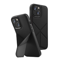 Ốp Lưng Có Chân Đế Uniq Hybrid Magclick Charging Transforma dành cho iPhone 14 series, nếp gấp linh hoạt tiện lợi chuyển đổi thành chân đế
