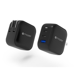 Củ Sạc Nhanh 66w Mazer Infinite Boost Super MINI GAN66W 3 cổng sạc: 2 cồng USB C và 1 cồng USB A