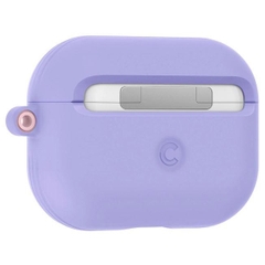 Ốp Họa Tiết Hoa Dễ Thương Spigen Ciel Silicone Cecile dành cho AirPods Pro tích hợp móc khóa Màu patel.