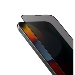 Kính Cường Lực Chống Nhìm Trộm Uniq Optix Privacy dành cho iPhone 14/ 14 Plus/ 14 Pro/ 14 Pro Max phủ lớp chống nhìn trộm, lớp kháng khuẩn